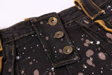 Paint Splatter Vintage Denim Shorts 232754409
