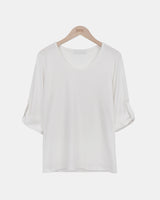 キーン ロールアップ 7分袖Tシャツ