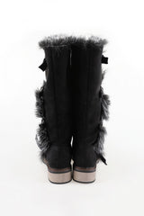 Fur lining soft long boots