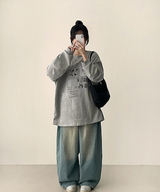 Toto Cute Dyed Print Sweatshirt