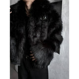[F/W] Black western fur jacket