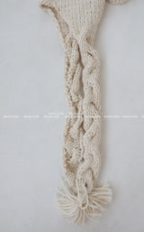 Twisted muffler earbuds Truffle hat