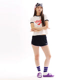 Good vibe only ringer tee_WHITE