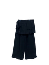 frill wrap skirt pants