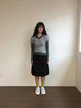Serine shirring t-shirt (4color)