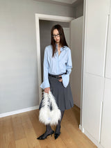 Cotton Basic Sharp Long Sleeve Shirt