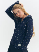 Floral Hoodie (Navy)