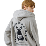 BLACKBUNNY BACK HOODIE ZIP-UP
