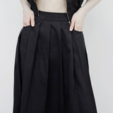 Aperi shirt pocket zip-up + skirt set