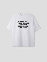No.1218 アイズレタリングハーフTシャツ