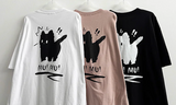 Surprised cat loose fit short sleeve