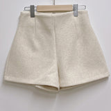 Twosome wool high-waist mini shorts