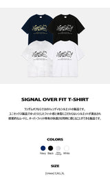 シグナルオーバーフィットTシャツ (4color)