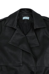 Trentch Long Padded Jumper In Black