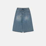 Mass brush bermuda pants