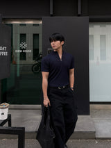 Sain zip-up short sleeve