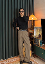 Men's カシミアウォッシャブルラウンドニット 20COLOR