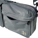 24FW SYMBOL RIVET MULTI POKET CROSS BAG GREY