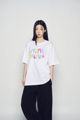 25SS ANIMATED FONT SHORT SLEEVE T-SHIRT WHITE