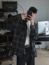 ASCLO Joy Over Dyeing Check Shirt (2color)