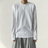 グナルデイリーベーシックプレインロングスリーブTシャツ
