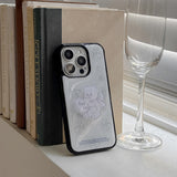 [Mademoment] vintage heart bear design iphone epoxy case