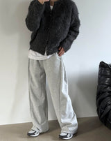 [Unisex] Cash mohair crop cardigan(2color)