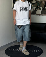 RT Fame Lettering Short Sleeve White