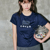 Alphabet Corca Tee Navy