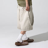 XP285 WESTERN CHAIN BERMUDA COTTON PANTS (OATMEAL)