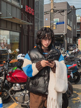 バンブリングレザーベストパッデッド