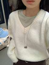 [MADE] FIFTY WOOL V-NECK KNIT