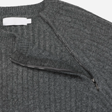Bark Zipper Round Knit