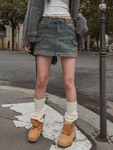 Mare washing cargo miniskirt