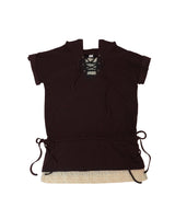 アイレットレースフードワンピース / brown