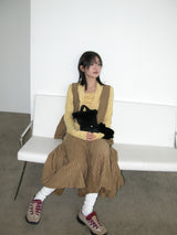 Veggie Turtleneck Hoodie, Yellow