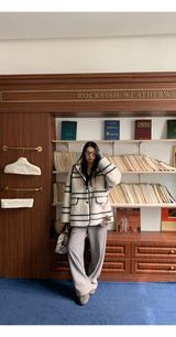 Style Hooded Wool Suede Coat