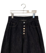Luzern Non-Fade Button Wide Denim Pants