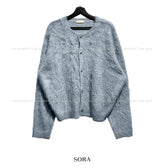 Prague wool hair cardigan