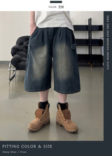 Dera Side Snap Bermuda Denim Pants