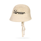New Wave Varzar Punching Knit Bonnet Hat Natural