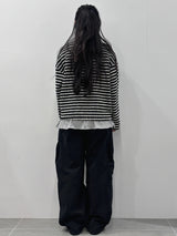 STRIPE TWEED CARDIGAN