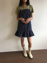 ミュールドットフリルワンピース (2color)