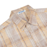 Flannel Rope Script Embroidery Wash Sand