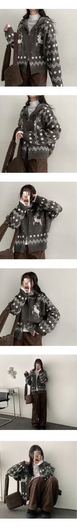 Mison アンプルVネックハーフタートルネックニットTシャツ