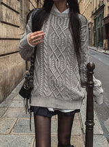 Ratz Dyeing Overfit Pretzel Knit