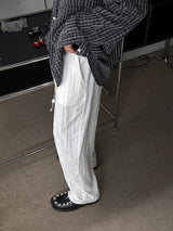 ASCLO Ice Linen Wide Slacks (3color)