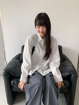 ディルメッカ フリル ロングスリーブ シャツ ブラウス