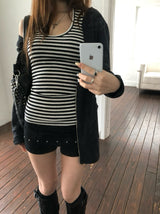 Stripe halter top