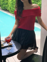 [MADE] SAYLIN PINTUCK MINI SKIRT